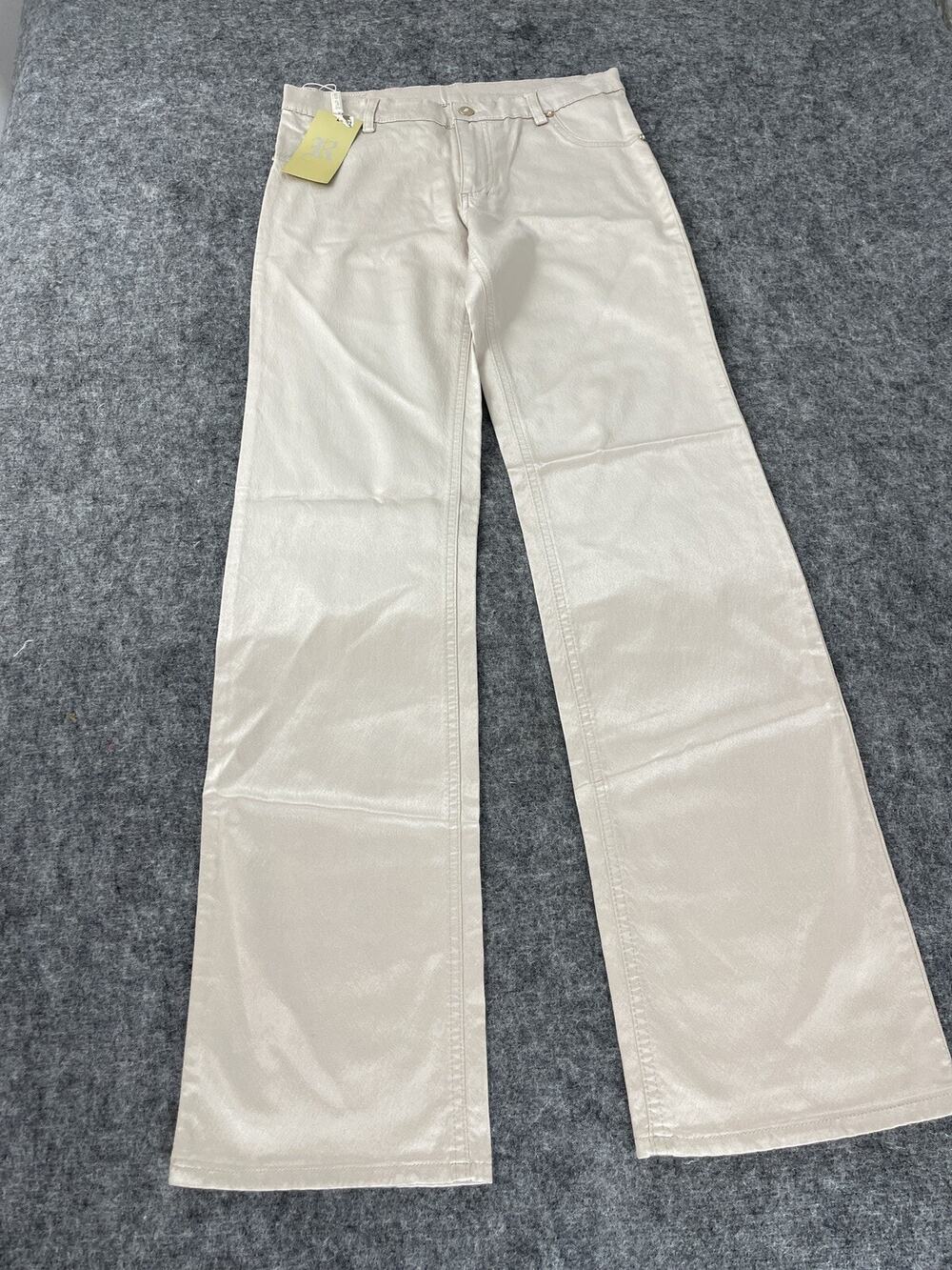 Red Apple Jeans Womens 10 Tall Beige Pants Stretch W:31 NWT N9